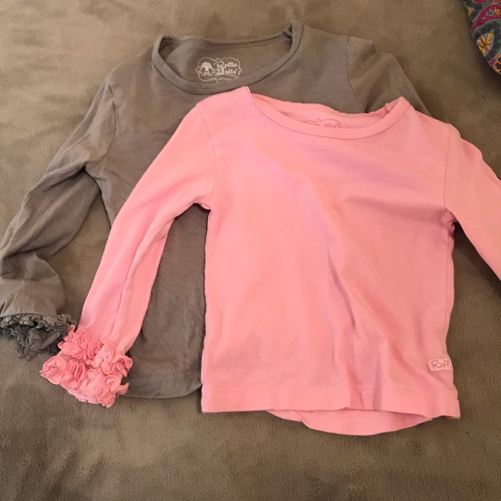 Ruffle Butts long sleeves girls shirts size 3